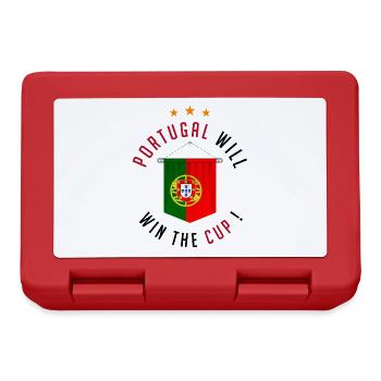 Portugal wird den Pokal gewinnen! - Brotdose - Rot - Vorne