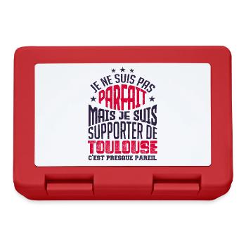 Cadeau Supporter de Toulouse Foot - Boîte à goûter - rouge - Devant