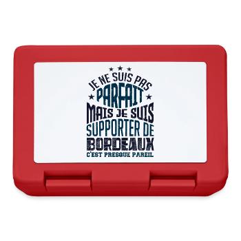 JE SUIS SUPPORTER DE BORDEAUX - Boîte à goûter - rouge - Devant