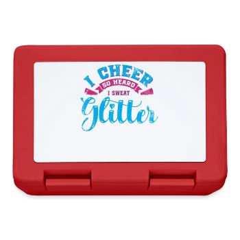 Ich Jubele So, Dass Ich Glitzer Für Cheerleader - Brotdose - Rot - Vorne