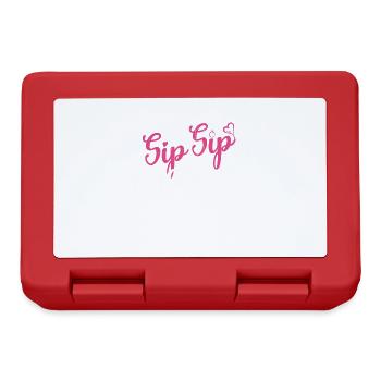 Sip Sip Hurra Marriage Design for Bride-Groom - Lunchbox - red - Front