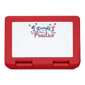 Straight Outta Cheer Practice for Cheerleaders - Lunchbox - red - Front