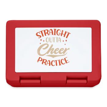 Straight Outta Cheer Practice pour les pom-pom girls - Boîte à goûter - rouge - Devant