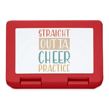 Straight Outta Cheer Practice for Cheerleaders - Lunchbox - red - Front