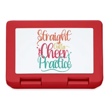 Straight Outta Cheer Practice pour les pom-pom girls - Boîte à goûter - rouge - Devant