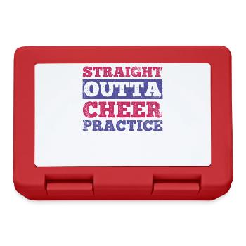 Straight Outta Cheer Practice pour les pom-pom girls - Boîte à goûter - rouge - Devant