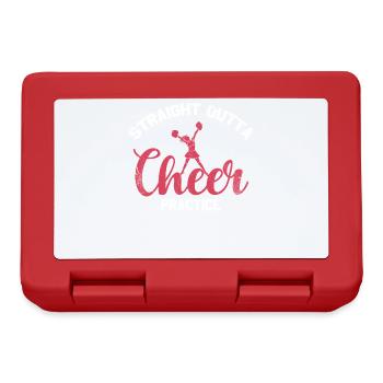 Straight Outta Cheer Practice pour les pom-pom girls - Boîte à goûter - rouge - Devant