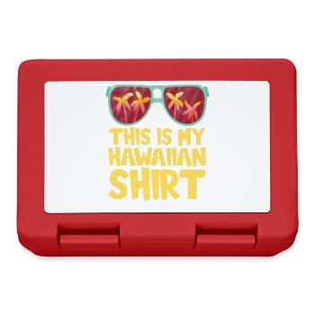 Das Ist Mein Hawaiihemd-sonnenbrillen-design Für - Brotdose - Rot - Vorne