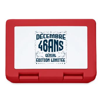 DÉCEMBRE 46 Ans | Édition limitée - Boîte à goûter - rouge - Devant