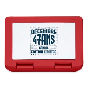DÉCEMBRE 47 Ans | Édition limitée - Boîte à goûter - rouge - Devant