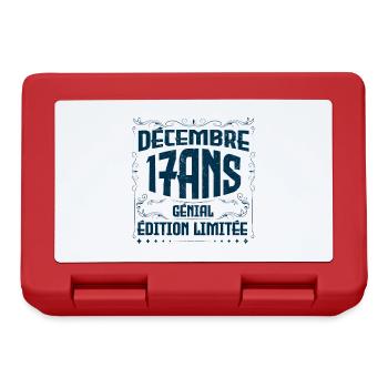 DÉCEMBRE 17 Ans | Édition limitée - Boîte à goûter - rouge - Devant