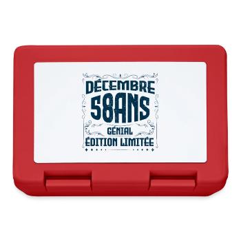 DÉCEMBRE 58 Ans | Édition limitée - Boîte à goûter - rouge - Devant