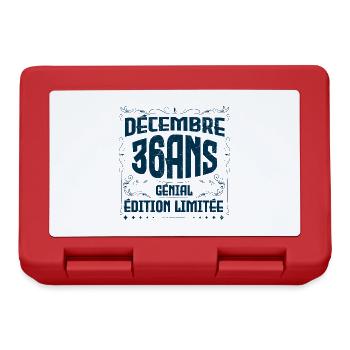 DÉCEMBRE 36 Ans | Édition limitée - Boîte à goûter - rouge - Devant