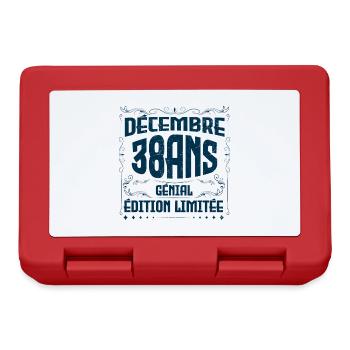 DÉCEMBRE 38 Ans | Édition limitée - Boîte à goûter - rouge - Devant