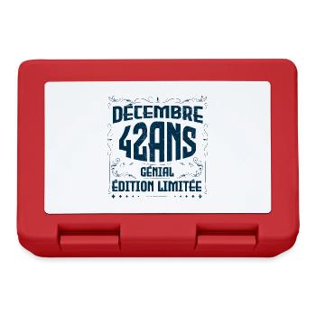 DÉCEMBRE 42 Ans | Édition limitée - Boîte à goûter - rouge - Devant