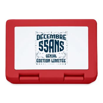 DÉCEMBRE 55 Ans | Édition limitée - Boîte à goûter - rouge - Devant