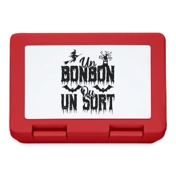 Un bonbon ou un sort - Boîte à goûter - rouge - Devant