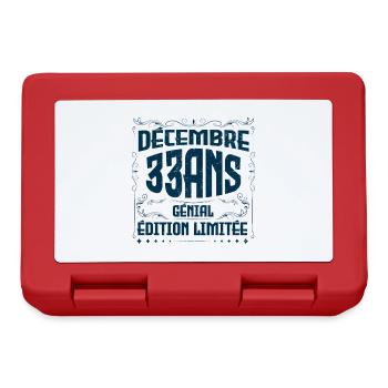 DÉCEMBRE 33 Ans | Édition limitée - Boîte à goûter - rouge - Devant