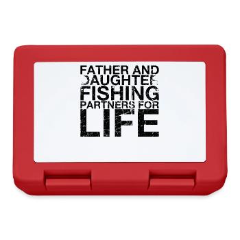 Father and daughter Fishing partner for life - Lunchbox - red - Front