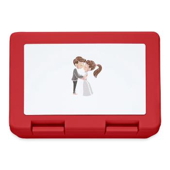 The sweetest bridal couple I've ever done for the bride - Lunchbox - red - Front