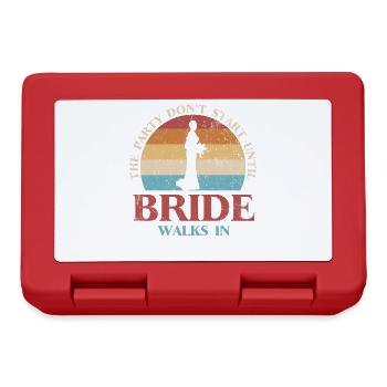 La fête ne commence pas tant que la mariée n’entre pas - Boîte à goûter - rouge - Devant