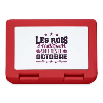 Les Rois D’halloween sont nés en octobre - Boîte à goûter - rouge - Devant