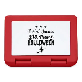 Il n’est jamais tôt pour Halloween - Boîte à goûter - rouge - Devant