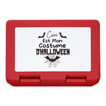 Ceci Est Mon costume d’halloween - Boîte à goûter - rouge - Devant