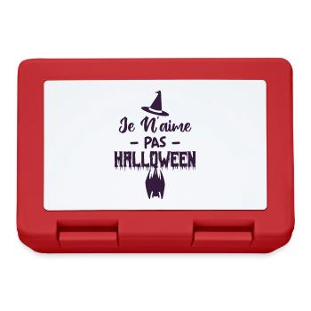 Je n’aime pas Halloween - Boîte à goûter - rouge - Devant