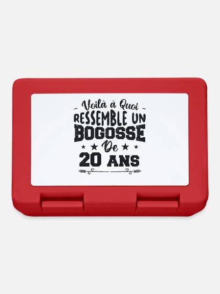 Voilà à quoi ressemble un bogosse de 20 ans - Boîte à goûter - rouge