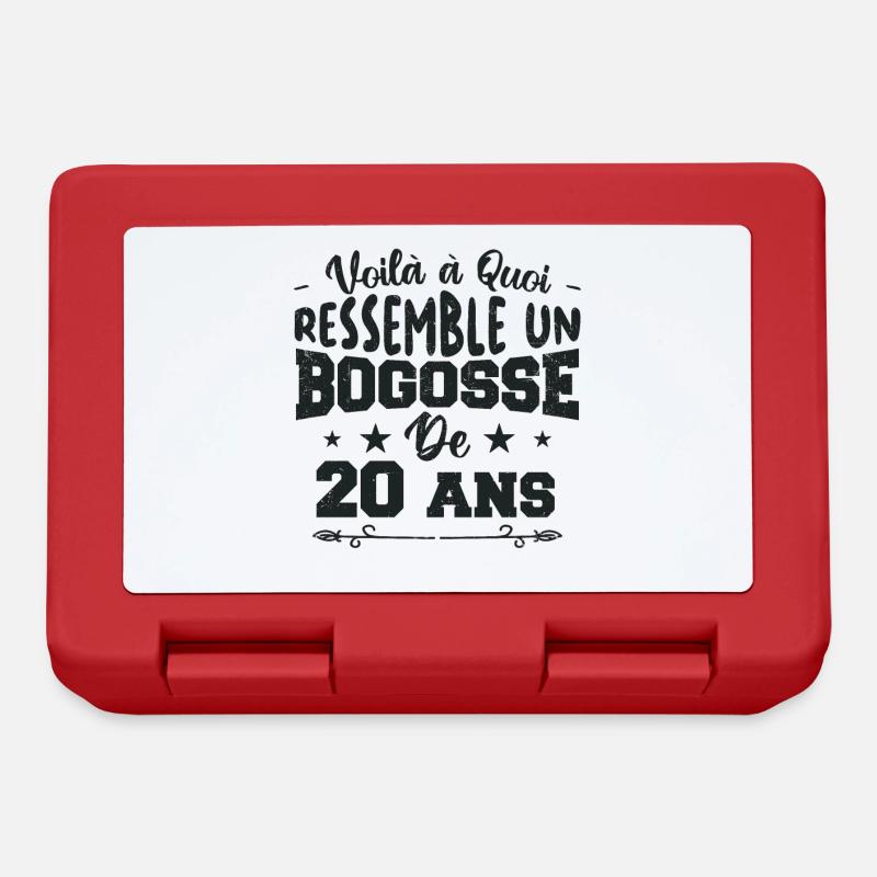 Voilà à quoi ressemble un bogosse de 20 ans - Boîte à goûter - rouge