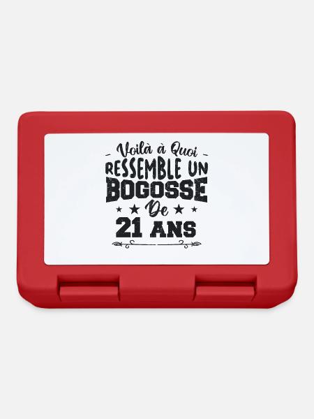 Voilà à quoi ressemble un bogosse de 21 ans - Boîte à goûter - rouge