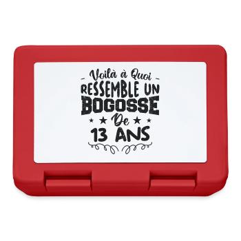 Voilà à quoi ressemble un bogosse de 13 ans | cad - Boîte à goûter - rouge - Devant