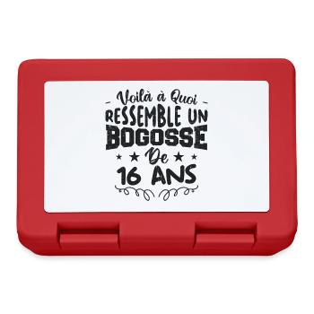 Voilà à quoi ressemble un bogosse de 16 ans | cad - Boîte à goûter - rouge - Devant