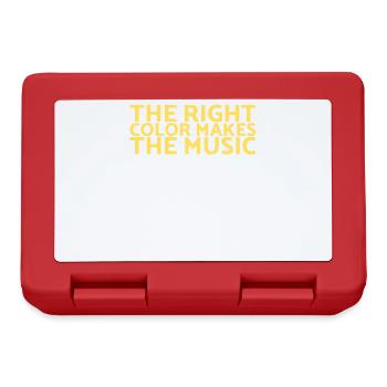 La bonne couleur fait la conception musicale pour les peintres - Boîte à goûter - rouge - Devant