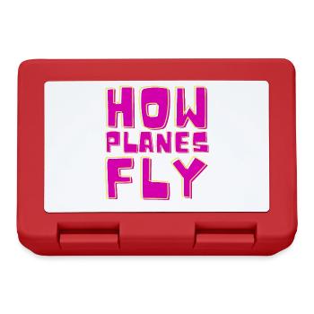 Comment les avions volent Design pour les pilotes - Boîte à goûter - rouge - Devant