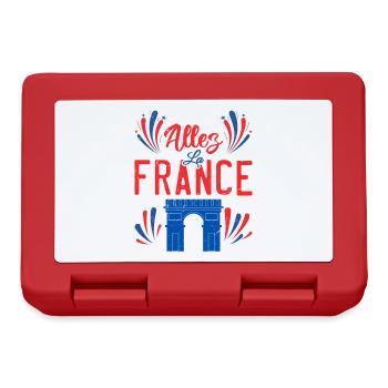 Allez La France - Boîte à goûter - rouge - Devant