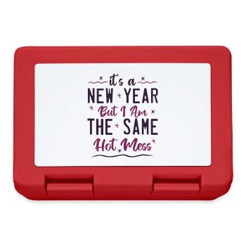 it's a new year but i am the same hot mess - Boîte à goûter - rouge - Devant
