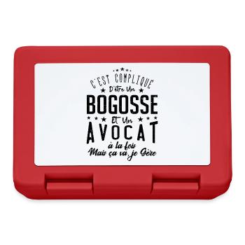 Bogosse Et Avocat Je Gère - Boîte à goûter - rouge - Devant