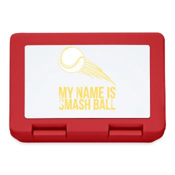 Mein Name Ist Smash Ball Design Für Tennisfans - Brotdose - Rot - Vorne