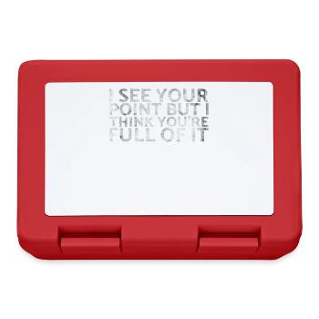 I understand your point, but I think you are - Lunchbox - red - Front