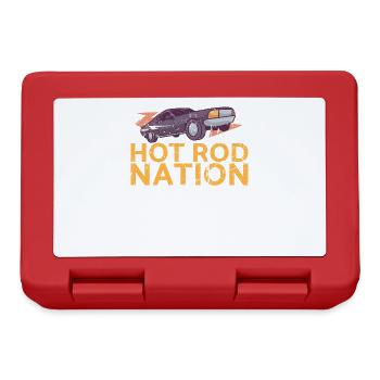 Hot Rod Nation Design pour les fans de voitures classiques - Boîte à goûter - rouge - Devant