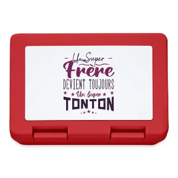 un super frère devient toujours un super tonton - Boîte à goûter - rouge - Devant