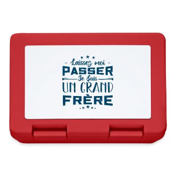 je suis grand-frère - Boîte à goûter - rouge - Devant