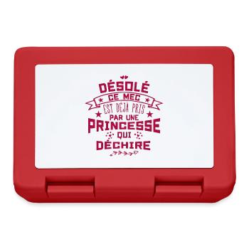 Désolé Ce Mec est déjà pris par une princesse - Boîte à goûter - rouge - Devant