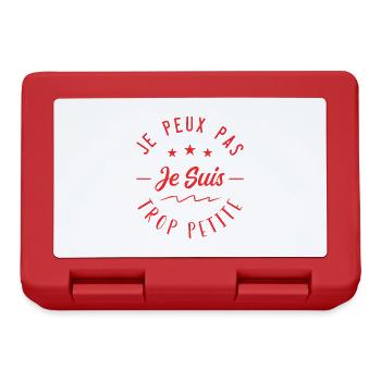 Je peux pas je suis trop Petite - Boîte à goûter - rouge - Devant
