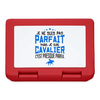 pas parfait mais cavalier - Boîte à goûter - rouge - Devant