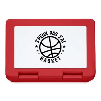 j'peux pas j'ai basket | basketball - Boîte à goûter - rouge - Devant