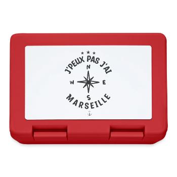 J'peux pas j'ai Marseille | cadeau - Boîte à goûter - rouge - Devant