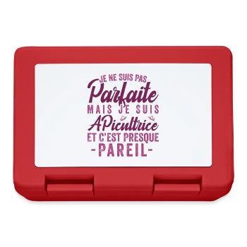 Je Ne Suis Pas Parfaite Mais Je Suis Apicultrice - Boîte à goûter - rouge - Devant